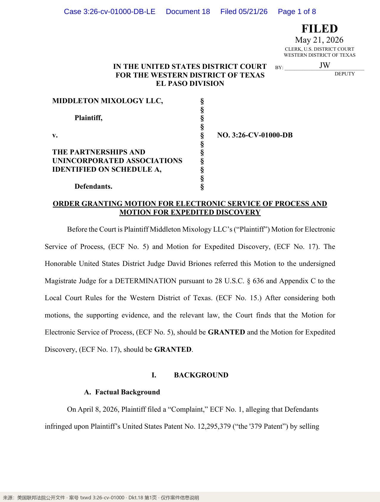 D_18_Order_on_Motion_for_Miscellaneous_Relief_p1_标注
