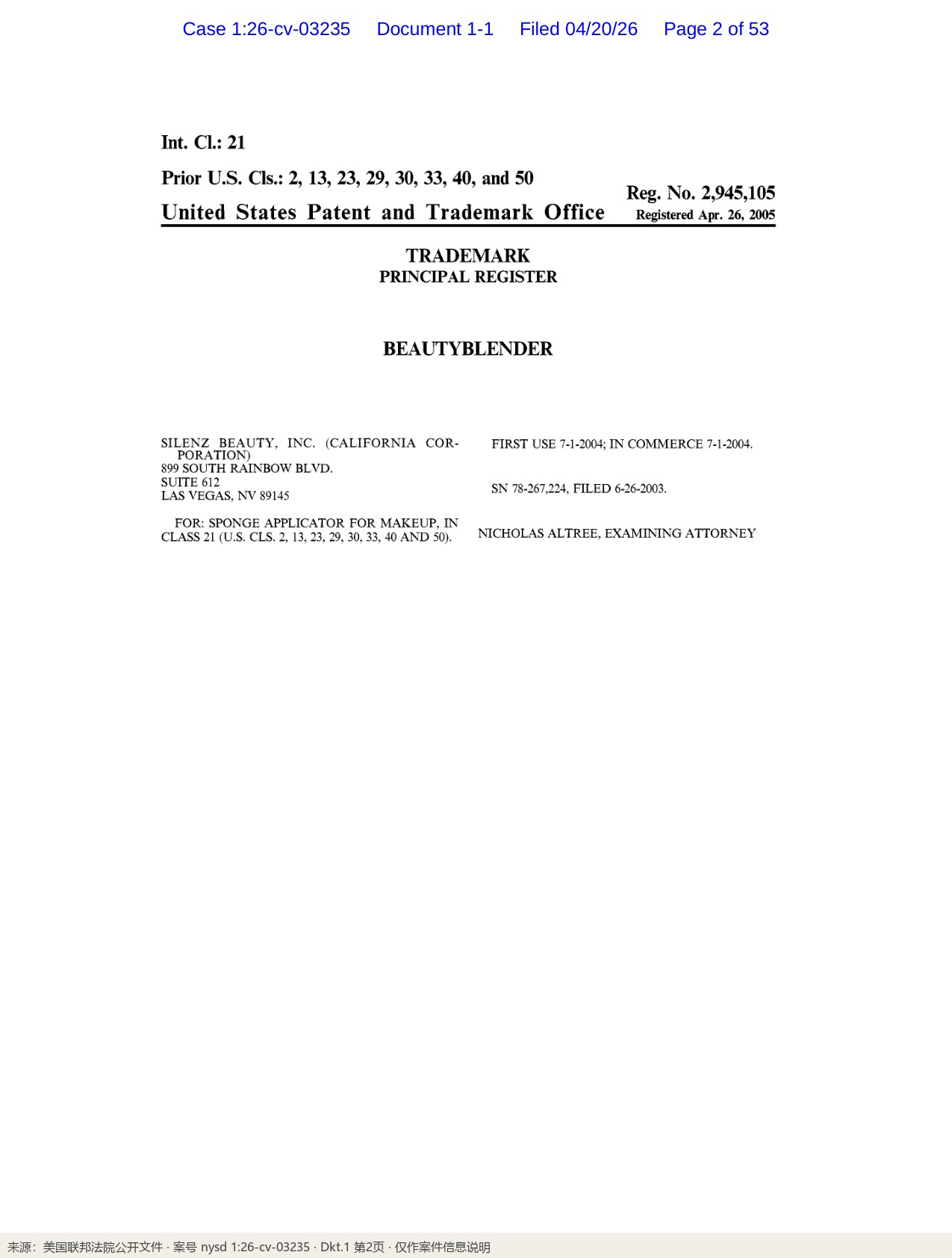D_1.1_Exhibit_1_to_the_Complaint_(Trademarks)_p2_标注