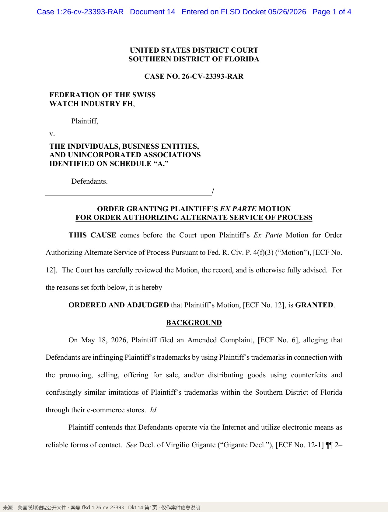 D_14_Order_on_Ex_Parte_Motion_p1_标注